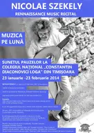 Muzica pe luna: Rennaissance Music Recital cu Nicolae Szekely, la Colegiul National C.D. Loga
