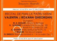 Recital de pian Valentin si Roxana Gheorghiu