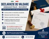 Obținere Declarație de Valoare pentru Italia