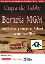 Cupa de table Beraria MGM