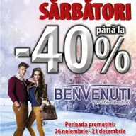 Ofertele lunii decembrie la BENVENUTI!