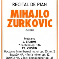 Recital de pian Mihajlo Zurkovic