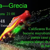 Meciul Romania-Grecia, transmis live la Arcade 48