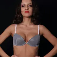 Sutien cu burete - culoarea gri lucios