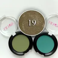 Fard pentru pleoape mono compact – Verde inchis cu sclipici (19)