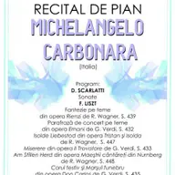 Recital de pian Michelangelo Carbonara