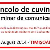 Seminar "Dincolo de cuvinte"