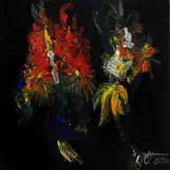Expozitie de pictura "Tarmuri, flori. Ingeri pazitori, miresme, culori"