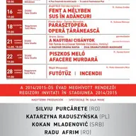Nume mari si fete noi in noua stagiune a Teatrului Maghiar din Timisoara
