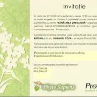 Conferinta Sanatatea din Natura