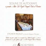Lansare de carte "Eticheta regala” de Sandra Gatejeanu Gheorghe