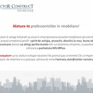Alature-te echipei Victor Construct Imobiliare