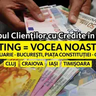 Miting de Protest pentru conversia in lei a creditelor in valuta (CHF, EUR, USD)