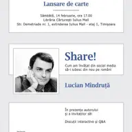 Lucian Mindruta lanseaza “Share!”