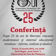 Dupa 25 de ani de libertate: miscarea studenteasca si sistemul educational romanesc – reforme, realitate si idealuri