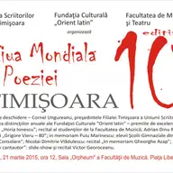 Ziua Mondiala a Poeziei sarbatorita la Timisoara