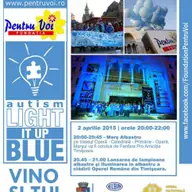 Pentru Voi ilumineaza in albastru Timisoara