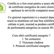 Certificat energetic in Resita