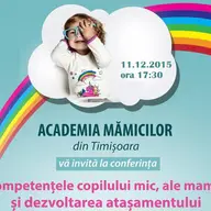 Conferinta “Competentele copilului mic, ale mamei si dezvoltarea atasamentului", sustinuta de dna psih. Laura Jacan