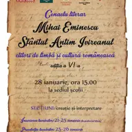 Cenaclul literar Bucuria cuvantului, cu tema: “Mihai Eminescu"