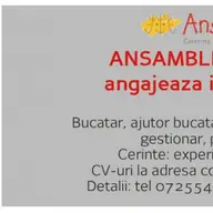 SC Ansamble Catering & Services Romania SRL angajeaza