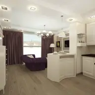 Amenajare interioara de living la apartament clasic