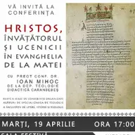 Hristos, Învatatorul si ucenicii in evanghelia de la Matei