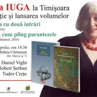Nora Iuga la Timisoara: dubla lansare de carte