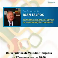 Conferintele Seniorilor, cu prof. univ. dr. Ioan Talpoș