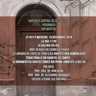 Arhitectura Tradițională Românească din Banatul de Câmpie și Ornamentică Arhitectonică din prima jumătate a secolului XX