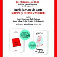 Draga, ma duc la Charlie / Dragoste cu nabadai/ Dubla lansare de carte Maryse si Georges WOLINSKI