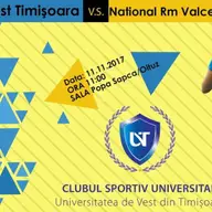 CSU Universitatea de Vest Timisoara - National Ramnicu Valcea