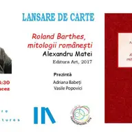 „Roland Barthes. Mitologii romanesti” de Alexandru Matei