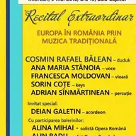 Recital cameral Europa in Romania, prin muzica traditionala