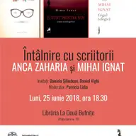 Intalnire cu scriitorii Anca Zaharia si Mihai Ignat