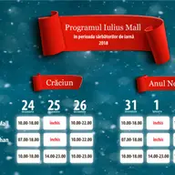 Program de sarbatori la Iulius Timisoara