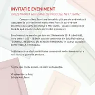 Protege Parol va invita la evenimentul marca Nett Front