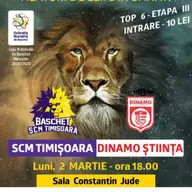 Baschet SCM Timisoara - Dinamo Bucuresti