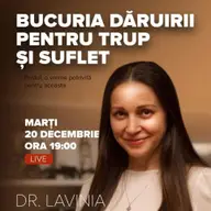 Conferinta – Bucuria daruirii pentru trup si suflet