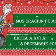 Mos Craciun pe motocicleta