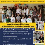Ziua portilor deschise Liceul Montessori Timisoara
