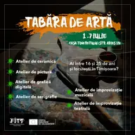 Tabără de artă pentru tineri, la Timișoara