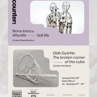 Nona Inescu: Afterlife – Still life | Oláh Gyárfás: Colțul ciobit al cubului