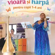 Recital de vioara si harpa pentru bebelusi