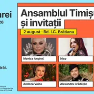 Ansamblul Timisul si invitatii la Ziua Timisoarei 2026