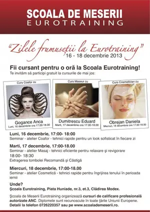 Zilele Frumusetii si Ingrijirii la Eurotraining