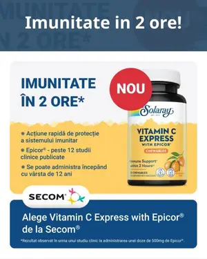 Sustine sistemul imunitar cu Vitamin C Express with Epicor de la Secom