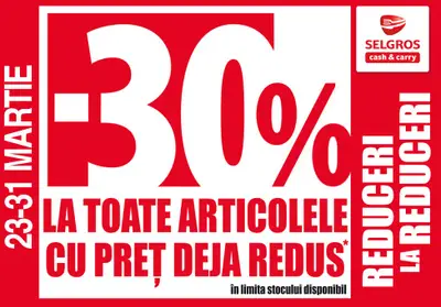 Reduceri la reduceri in Selgros