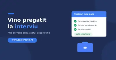 Cum iti verifici propriul cazier auto inainte de un interviu