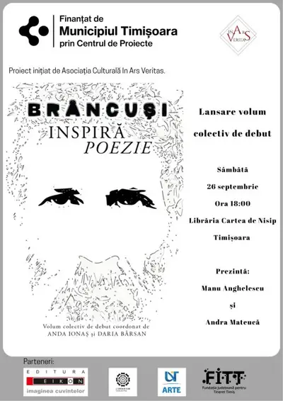 „Brâncuși inspiră poezie” – sculptura, grafica și poezia, reunite într-un volum